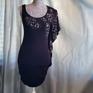 Guess Black dress leopard print